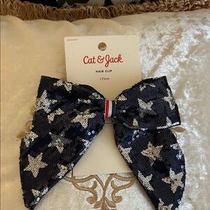Cat & Jack Sequin Star Hair Bow
